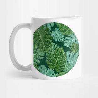 Monstera Leaf Jungle Pattern Mug